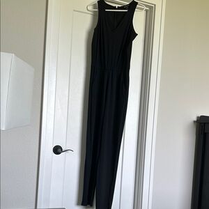 Athleta Sleek Black Sleeveless Jumpsuit
